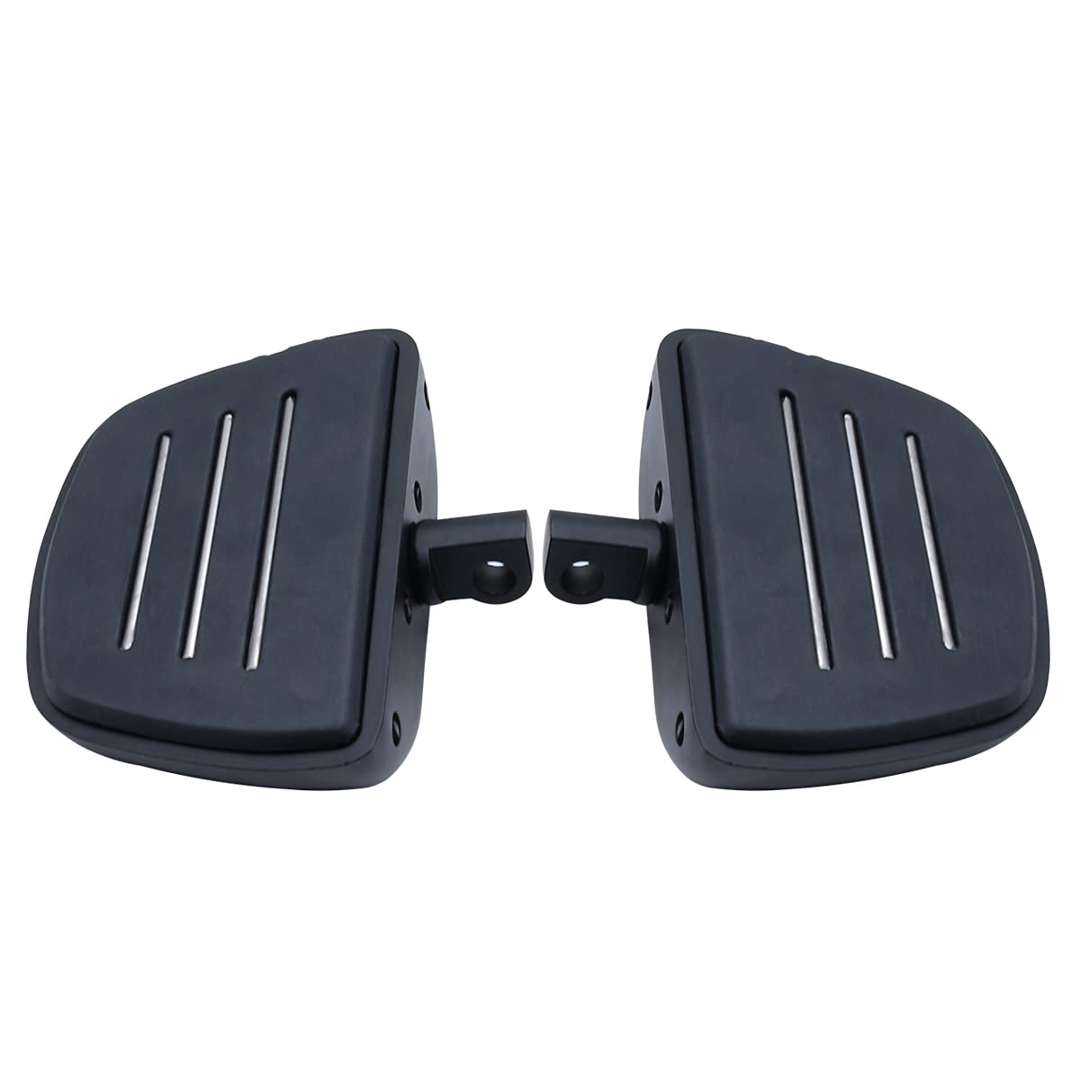 FATECIM Motorcycle Mini Floorboards Foot Pegs Pedals Rests with Male Mount Adapters for Harley Dyna Fat Bob Touring Road Glide S