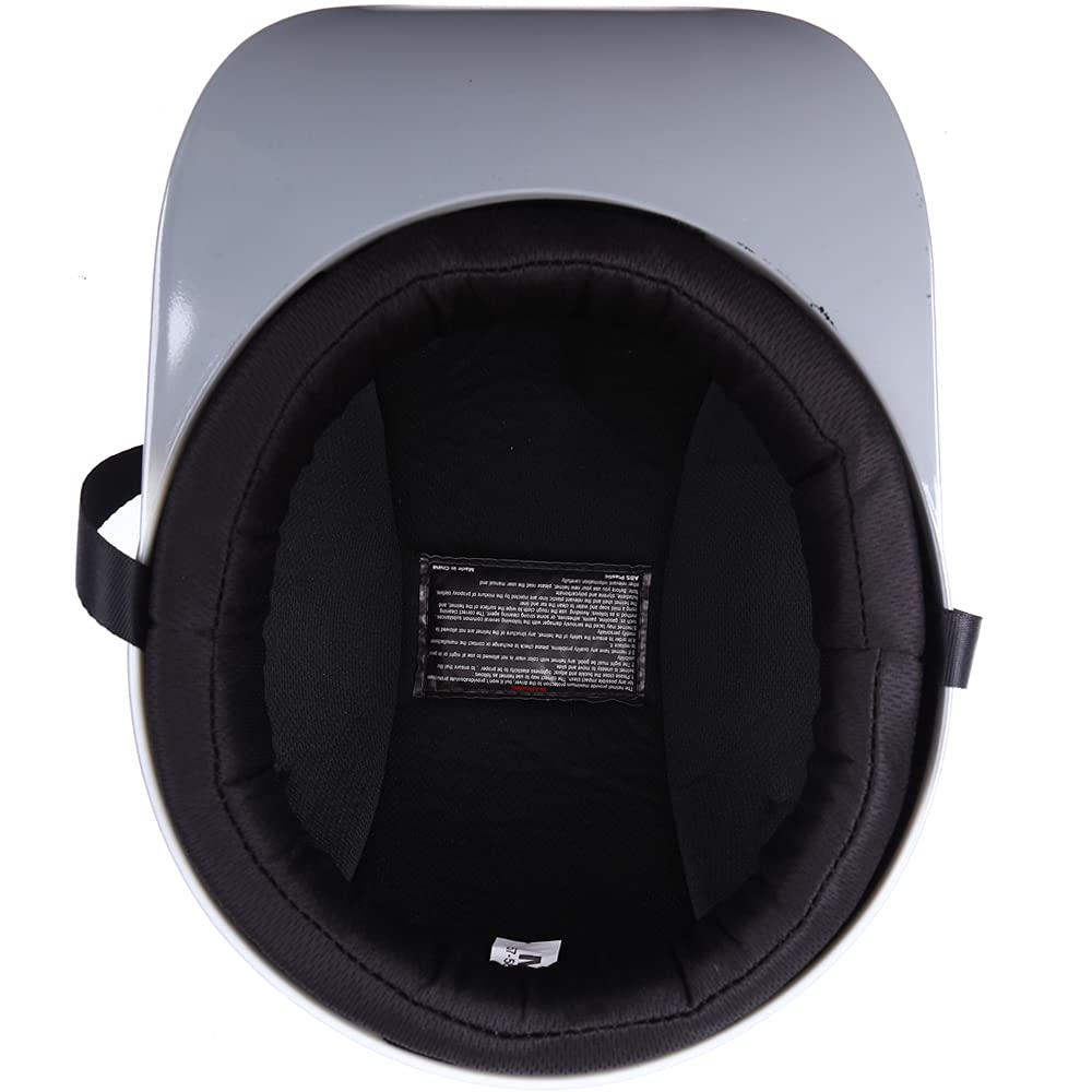Yesmotor Baseball Style Cap Motorcycle Helmet Unisex-Adult - Dot Approved (Light Black,Xl)