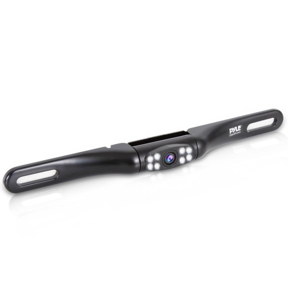 Pyle Compact Vehicle Backup Camera - Slim Bar Cam Size Tilt Adjustable Lens Angle W/ Night Vision Illumination And Ip-67 Waterpr