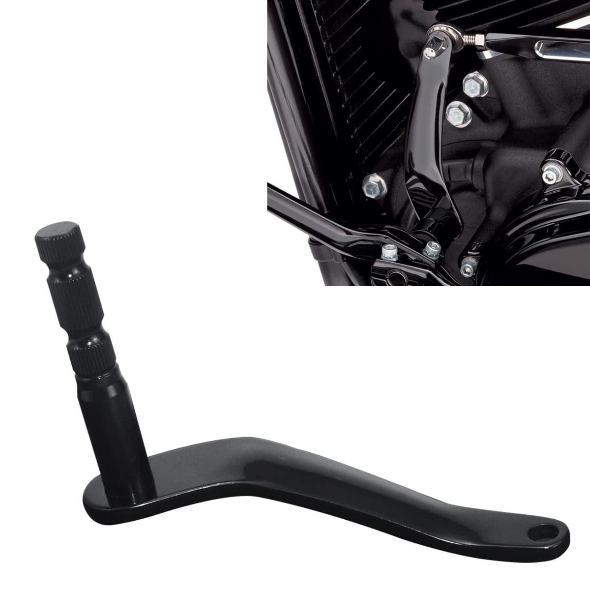 WOWTK Extended Shifter Shaft Shift Arm for Harley FL Softail 2018-2025 Models Equipped with footboards Softail Slim FLSL Heritag