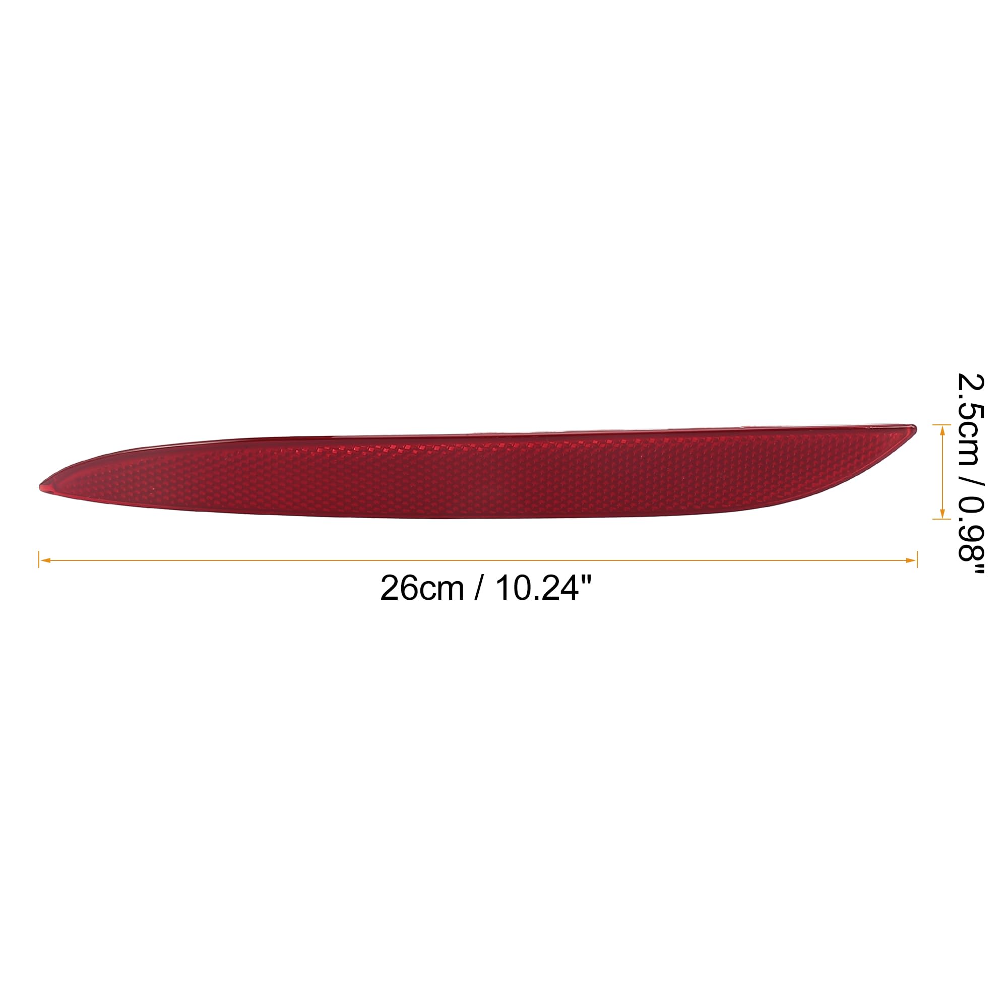 X Autohaux 1 Pair Car Rear Bumper Reflector Strip Cover Left Right Side 63147183913 63147183914 For Bmw 550I 2008-2010