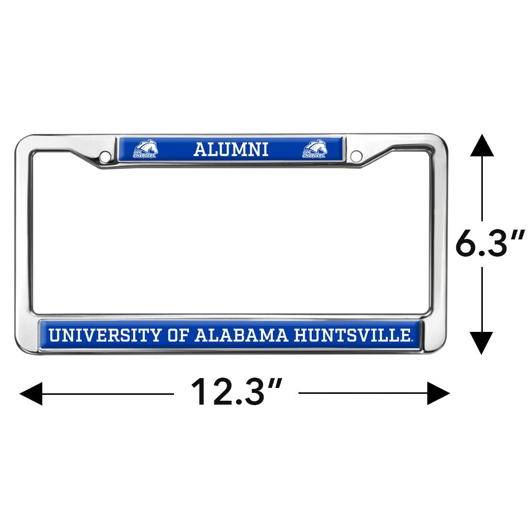 Alabama Huntsville Alumni Logo Full Size Standard License Plate Metal Frame