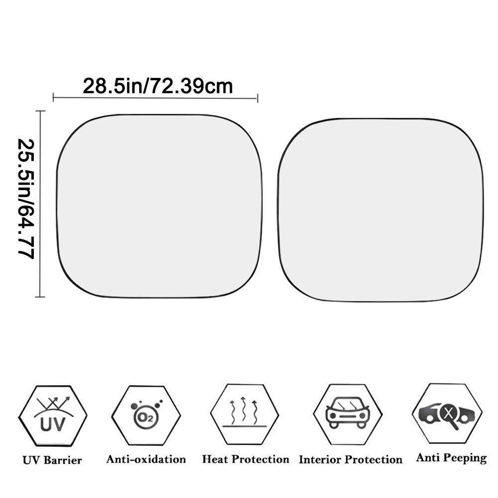 Huisefor Yellow Sunflower Car Windshield Sun Shade Universal Fit Car Front Window For Trucks Suv Van Sunshade Visor Auto Vehicle Shield Reflector Blocking Screen Cover Pack Of 2