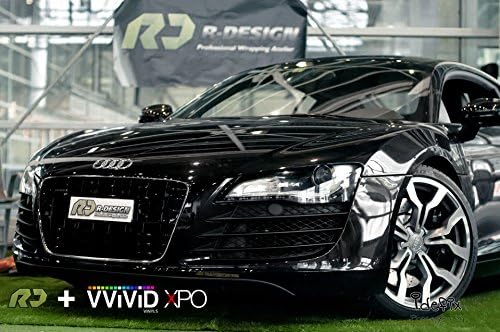 Vvivid Glossy Black Car Vinyl Wrap With Air Release (1/2Ft X 5Ft)