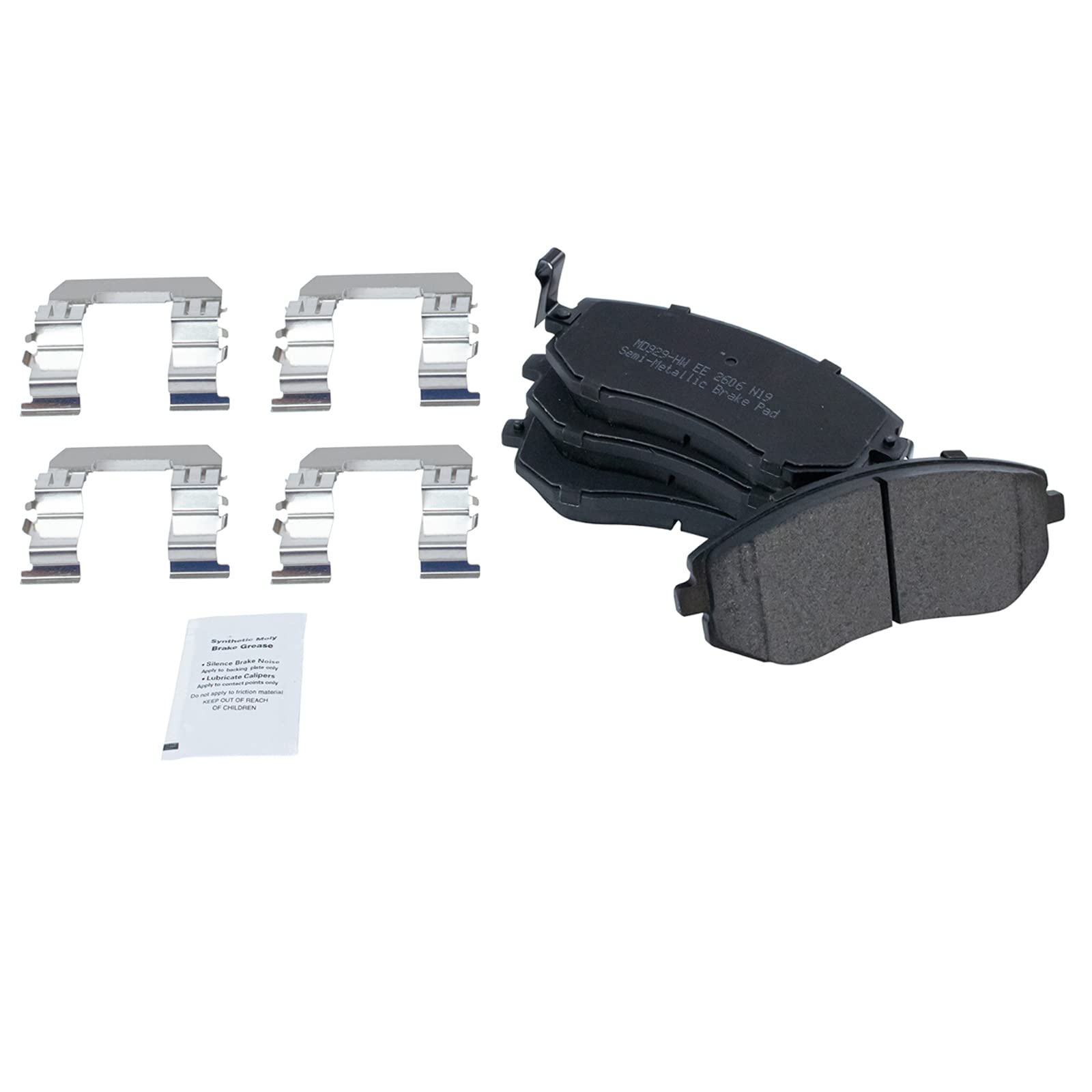 Trq Front Brake Pad & Rotor Kit Brake Pads Brake Rotor Semi-Metallic Compatible With 2009 Subaru Legacy