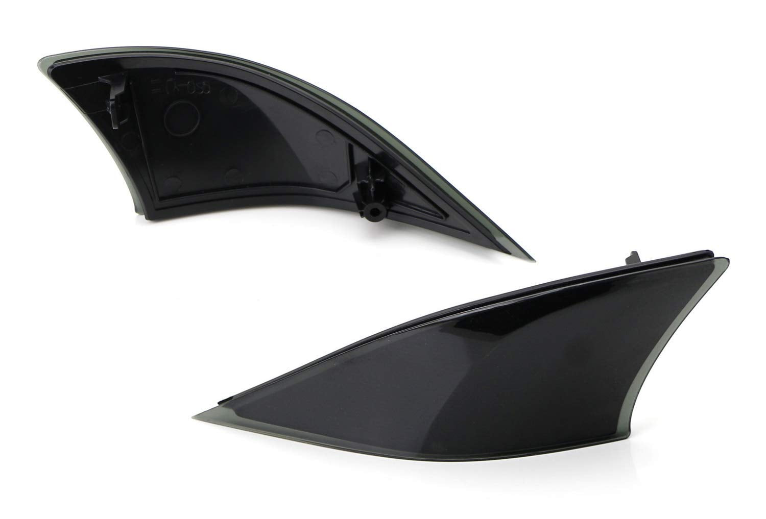 iJDMTOY Rear Bumper Reflector Lenses for 2014-2020 Lexus IS, Smoked Lens, OE-Spec Assembly