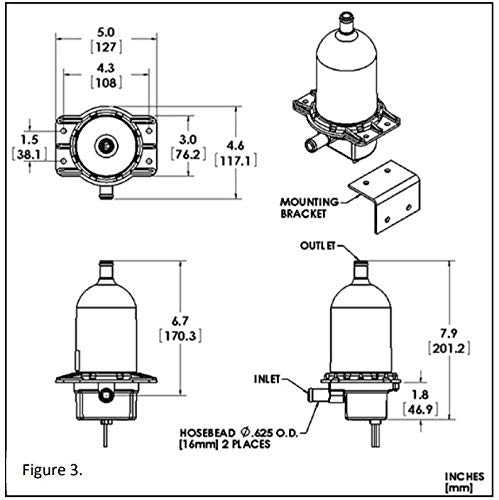 Hotstart Coolant Heater TPS101GT10, 120V, 1000 Watt, Efficient Heating Solution for Engines