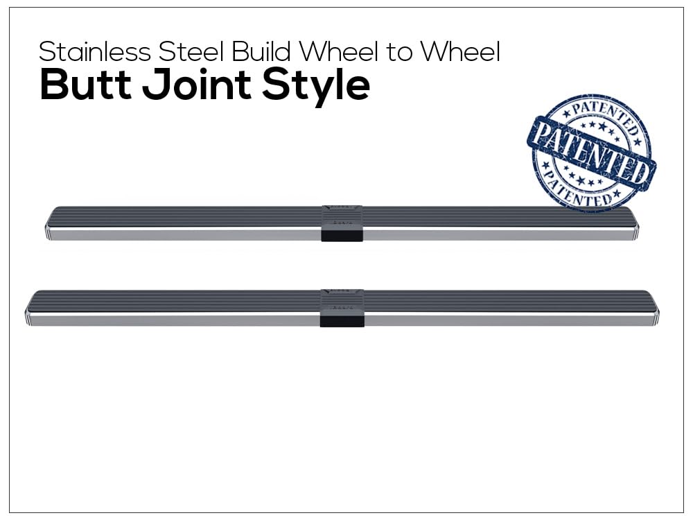 Aps (304 Stainless Steel Silver 6In Wheel To Wheel Running Boards Nerf Bars Side Step Compatible With Ram 1500 2019-2025 Crew Ca