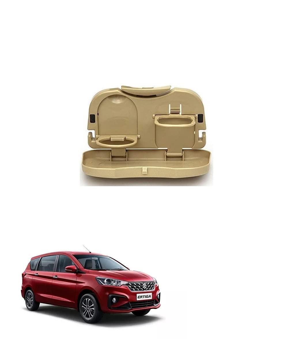 Stylish Foldable Compact Car Back Seat Tray for Food/Drinks/Cup/Bottle Holder Universal Pack of 1 Suitable for Maruti Suzuki Ert