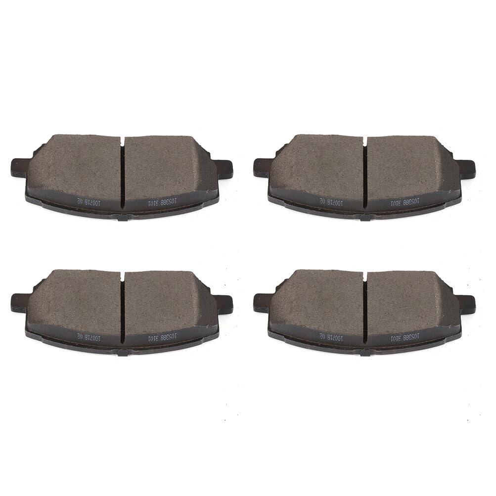 Cciyu D884 Front Semi-Metallic Disc Brake Pads Kit For Toyota For Highlander 2001-2007 4Pcs
