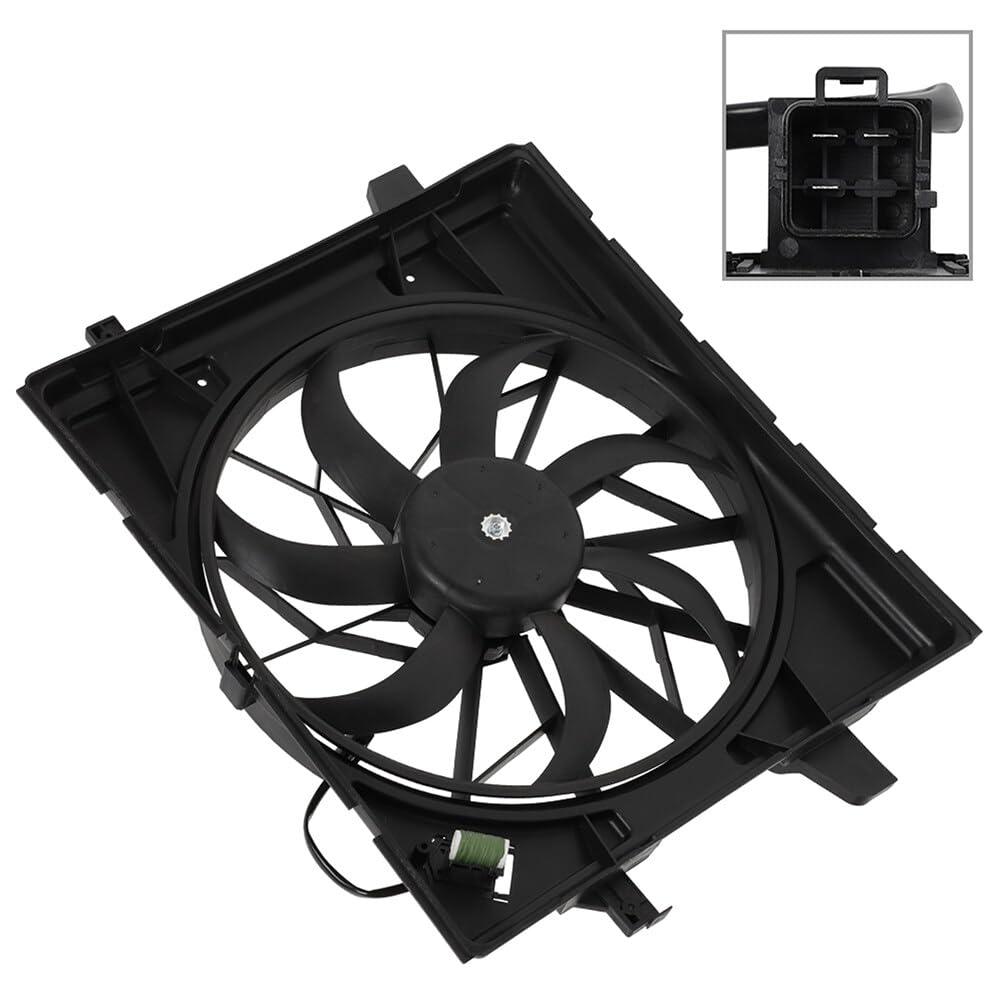 SCITOO 622660 Radiator Cooling Fan Compatible for 2011-2019 for Dodge Durango 3.6L 2011-2015 for Dodge Durango 5.7L 2011-2019 fo