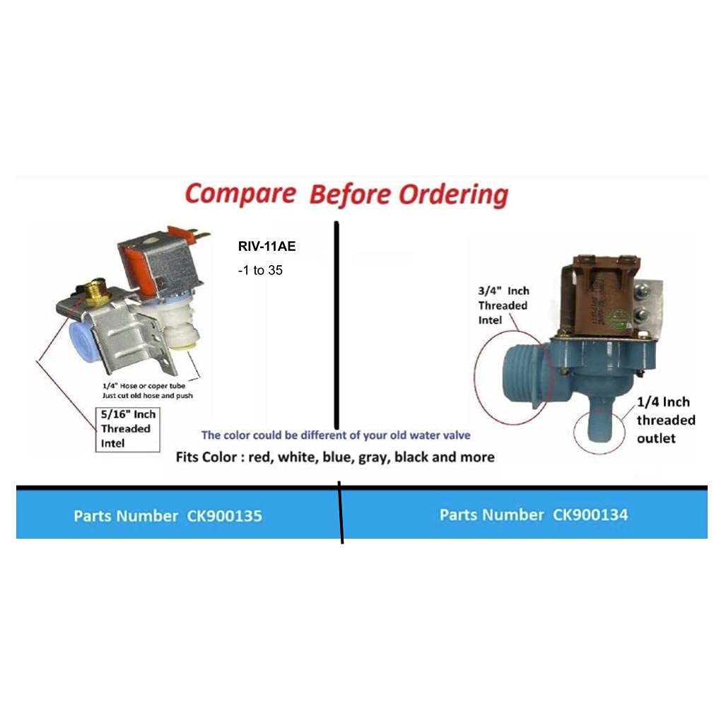 GLOB PRO SOLUTIONS CK900135 U-line Water Valve 120V/60 Model 76010 Compatible with RIV-11AE-19