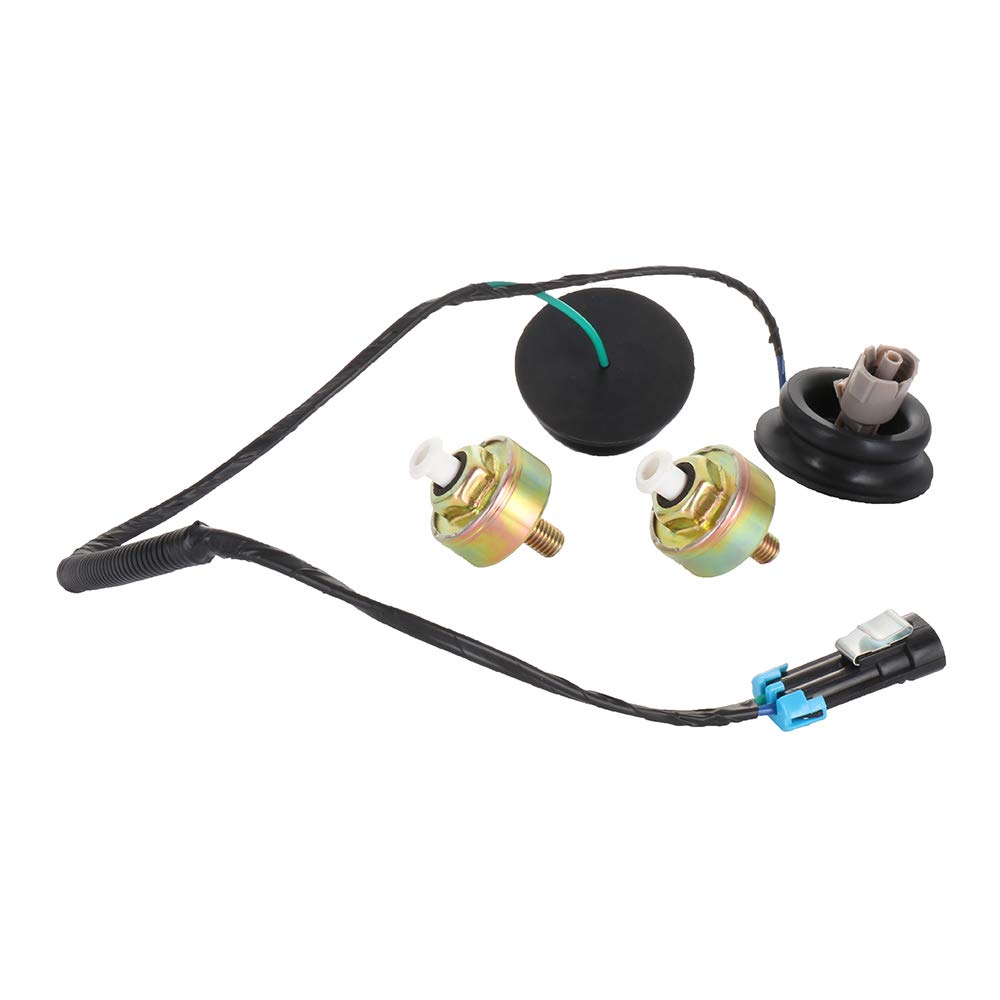 ROADFAR Knock Detonation Sensors with Harness Replace 12589867 for 2002-2007 for Cadillac Escalade 1999-2006 for Chevrolet Silve
