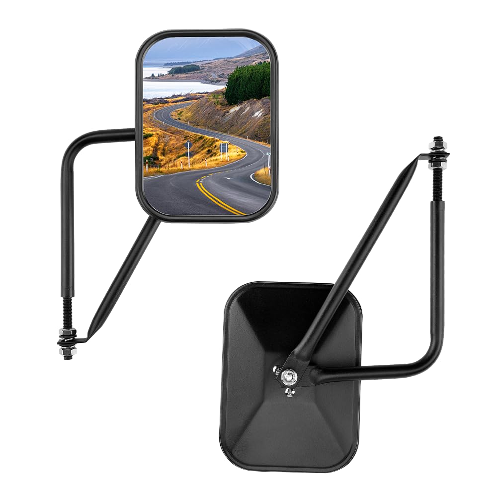 JOYTUTUS Doors Off Mirrors Compatible with 1987-2025 Wrangler YJ TJ JK JL Gladiator JT, Door Hinge Side Mirror, Doorless Mirror 