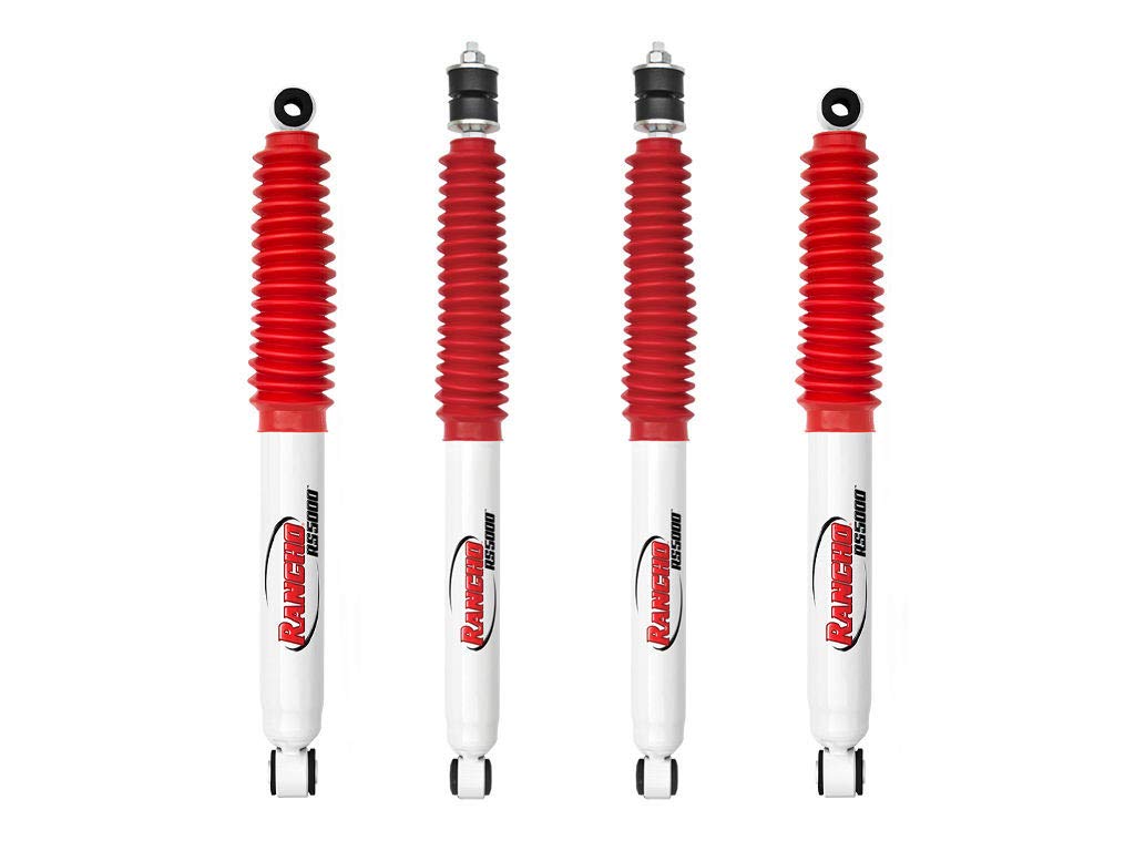 Rancho RS5000 Shocks Set Compatible with 2005-2016 Ford F-250 / F-350 Super Duty 4WD w/ 2-3 leveling lift kits