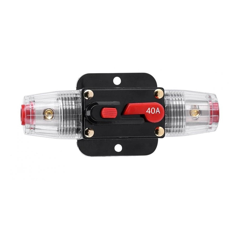 STETION Car Audio 40 Amp Resettable Fuse Circuit Breaker Car Protect for Audio System Fuse 12-24V DC for Car Audio Amps Overload