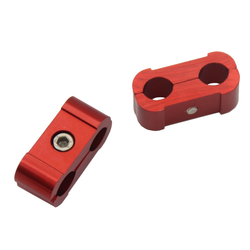 Ledaut 12Pc Spark Plug Wire Separator Divider 8Mm 9Mm 10Mm For Racing Car (Red)
