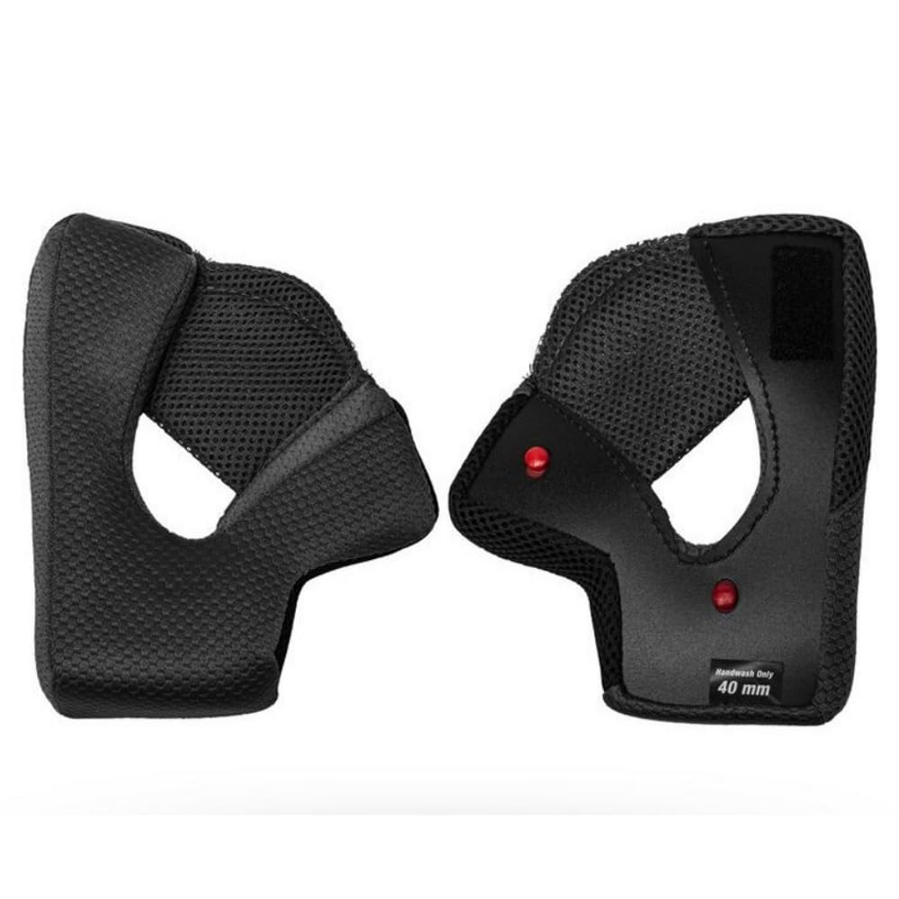 Bell Mx-9 Adventure Cheek Pads Set Dual Sport Motorcycle Helmet Accessories - Black / 30Mm