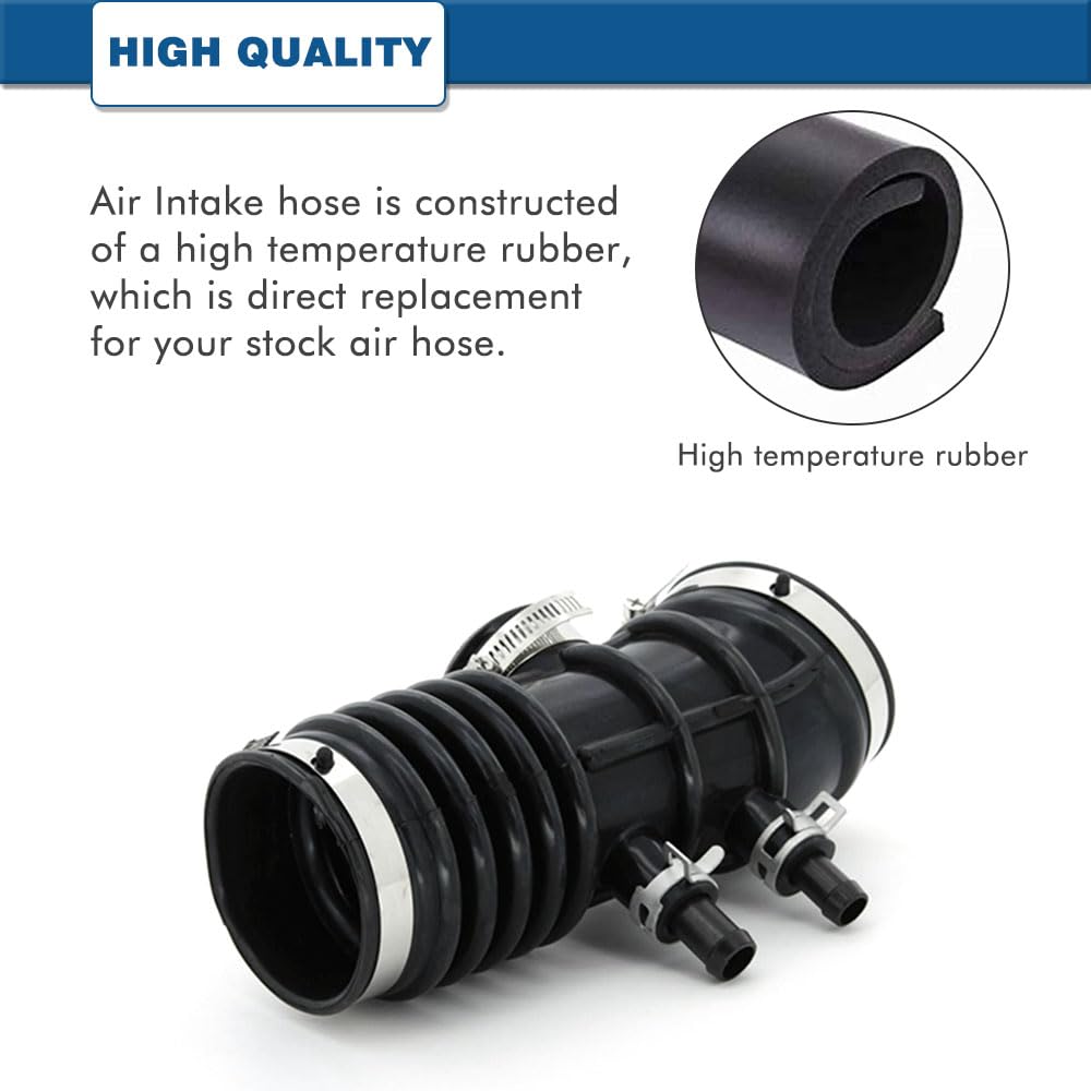 Air Intake Hose Compatible With 1999-2004 Nissan Frontier And 2000-2004 Nissan Xterra V6 3.3L- Intake Filter Tube Replaces # 165