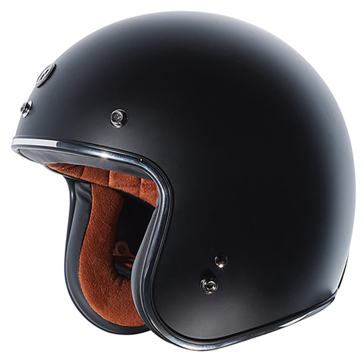 Torc Unisex-Adult Open Face Motorcycle Helmet (Flat Black Bones Medium