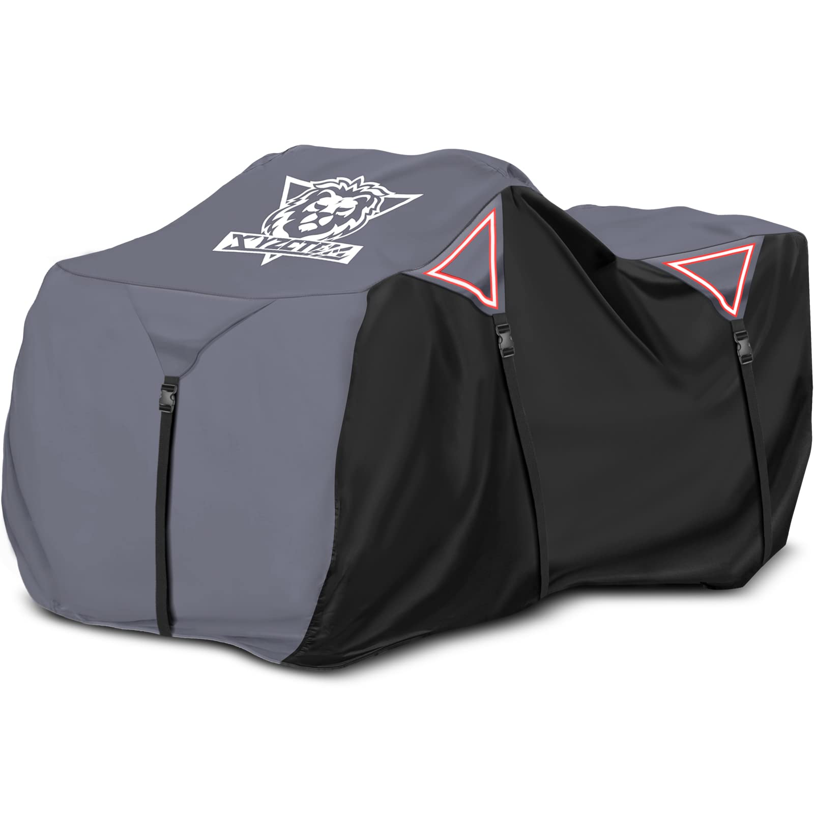 XYZCTEM ATV Cover - Premium Outdoor Protection, UV & Water Resistant, XXL 88" L, Grey, with Thickened Straps for All Major Brands