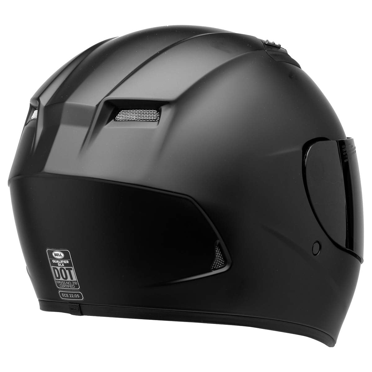 BELL Qualifier DLX Full-Face Blackout Helmet (Blackout Matte Black - X-Small)