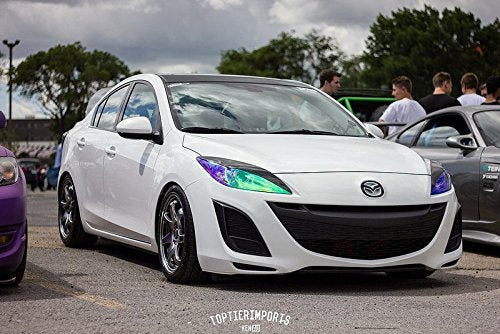 Diyah 12 X 48 Inches Self Adhesive Shiny Chameleon Headlights Tail Lights Fog Lights Films,Film Sheet Sticker,Tint Vinyl Film (L