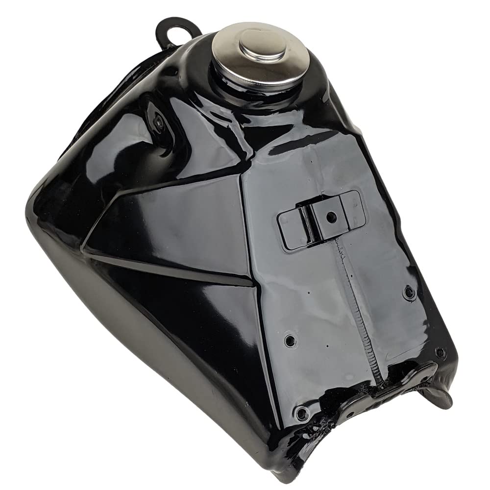 RedCap Apollo 125 Gas Tank & Cap, Steel, Black - Compatible with DB-X4 X5 X6 X14 X15 X16 X18 X19, RFN Thunder, Kayo,
