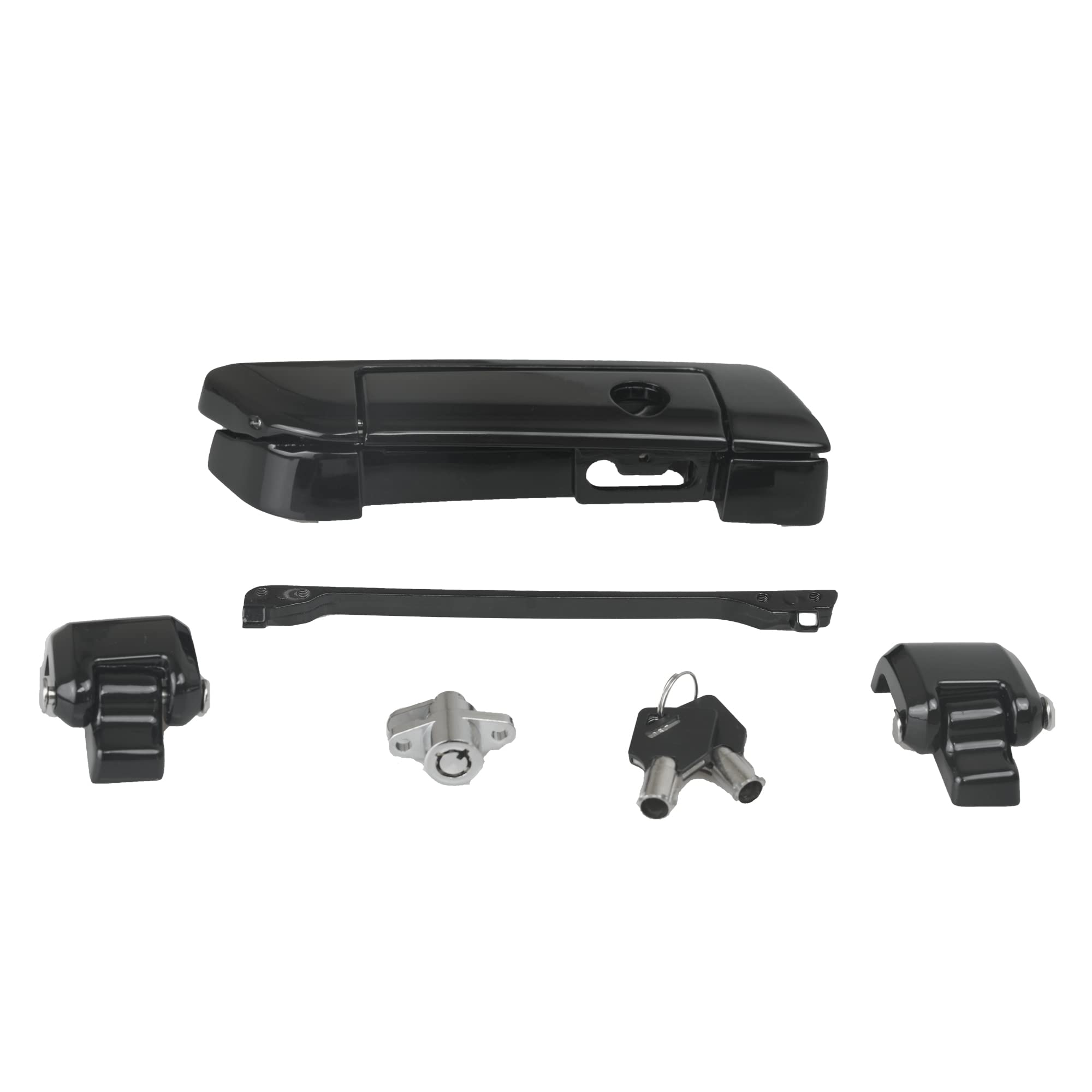 Swesgi Harley Tour Pack Latches Black,Tour Pak Pack Trunk Lid Latch With Keys Fit For Harley Touring Road King Road Glide Street