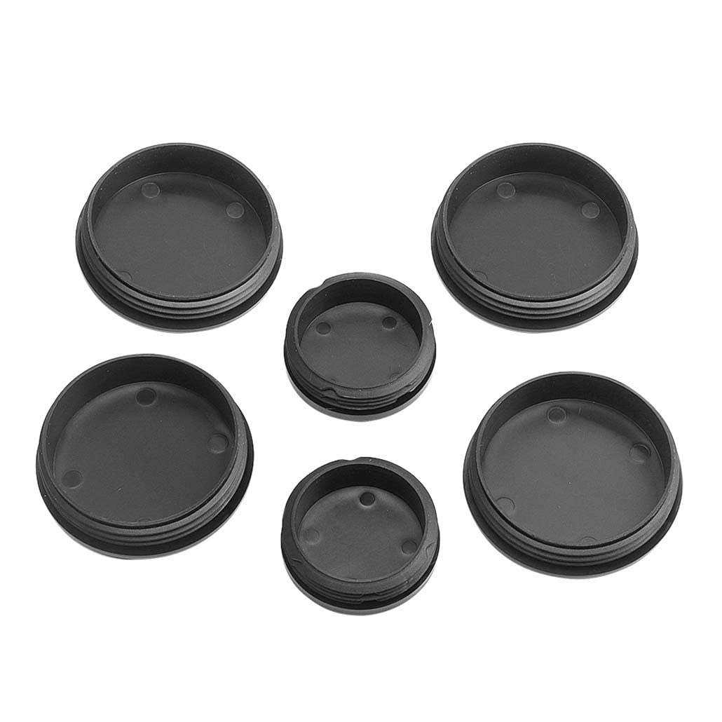 Rdbs 6Pcs Frame Tube Hole Plugs For 2001-2019 Gmc Sierra & Chevrolet Silverado 2500Hd Rear Wheel Well And Cab Frame Holes
