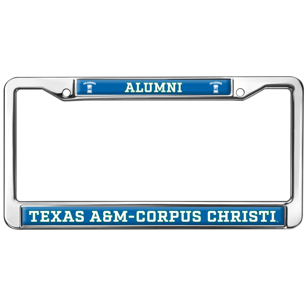 Texas A&M Corpus Christi Alumni Logo Full Size Standard License Plate Metal Frame