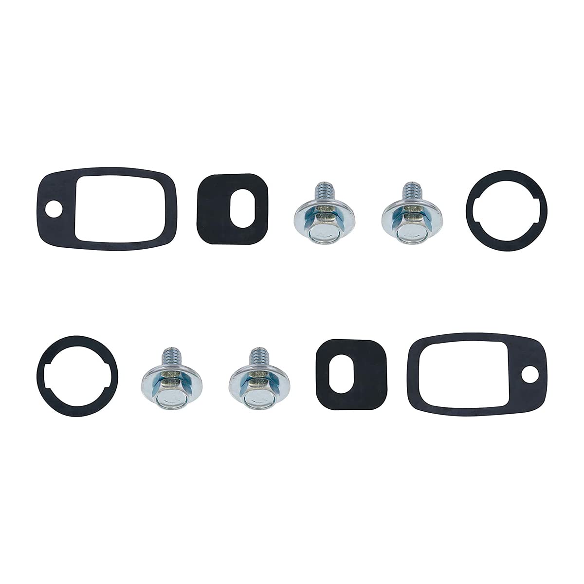 United Pacific 115670 Outside Exterior Door Handle Set For 1967-72 Chevy Truck, Triple Chrome Plated, Die-Cast Metal, Door Handl