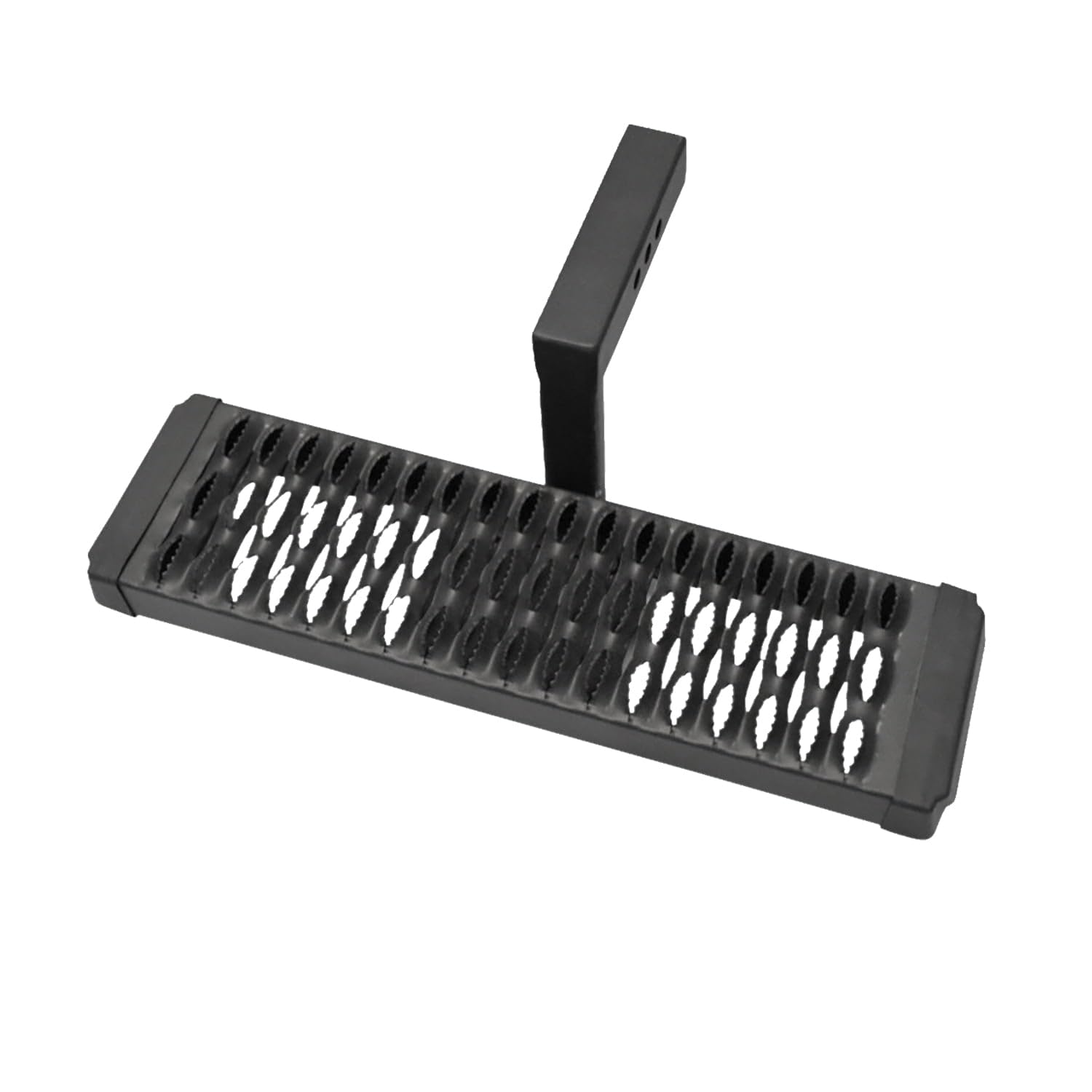 TrailFX Hitch Step for 2 Inch Receivers Titanium Black Powder Coated Aluminum 22 Inch x 6.5 Inch 6 Inch Drop Down Stationary Agg