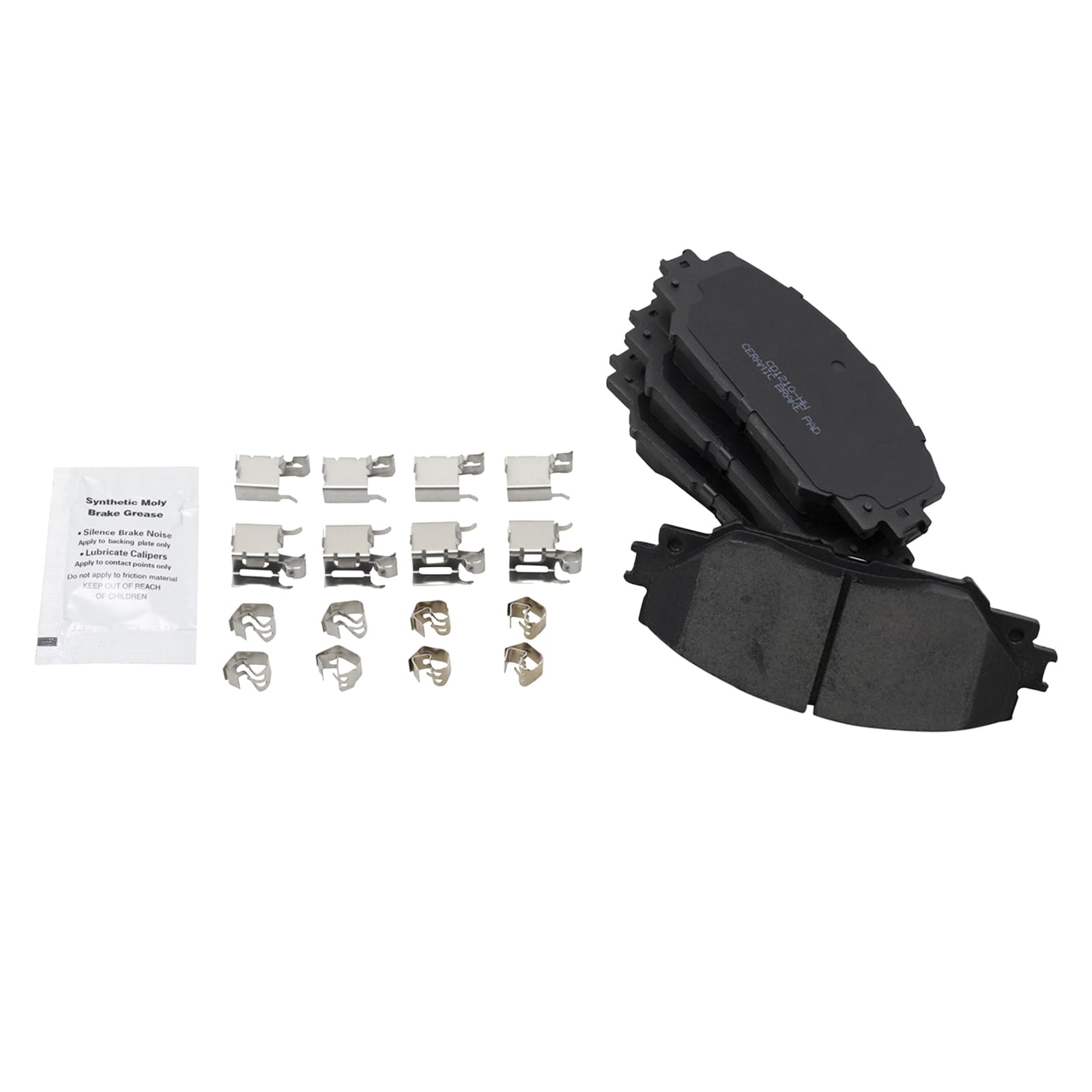 TRQ Front Brake Pads Ceramic Compatible with 2010-2012 Lexus HS250h 2009-2010 Pontiac Vibe 2008-2015 Scion xB 2008-2014 xD 2009-