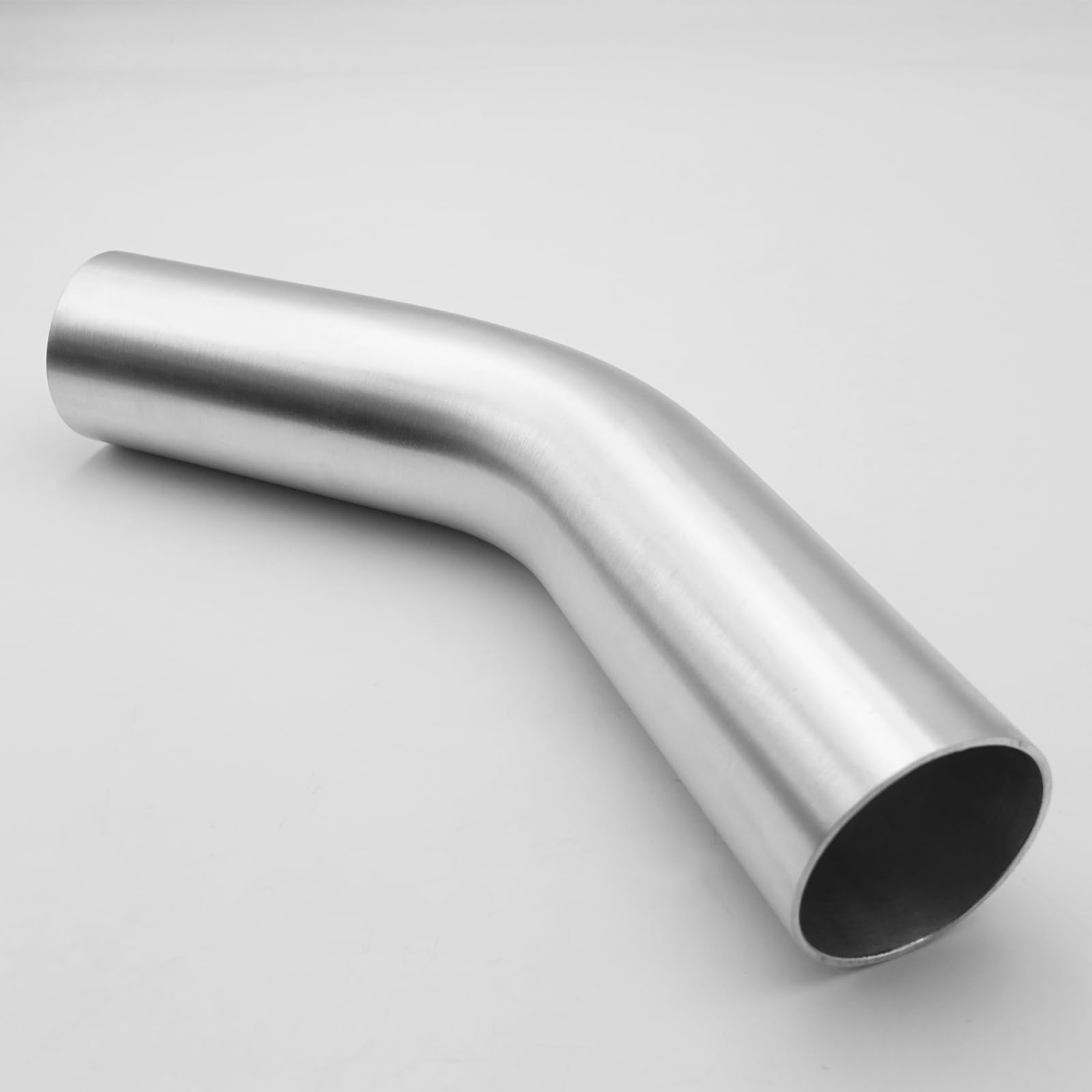 Ac Performance 1.75'' (45Mm) Od 45 Degree Aluminum Elbow Intercooler Pipe Air Intake Tube, 1.5D Radius, Brushed Finish
