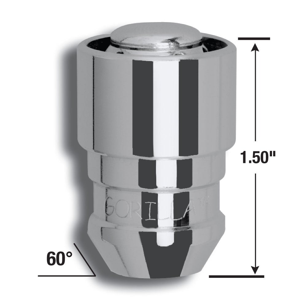 Gorilla Automotive 61621 Acorn Gorilla Guard Locks (12Mm X 1.25 Thread Size) - Pack Of 4