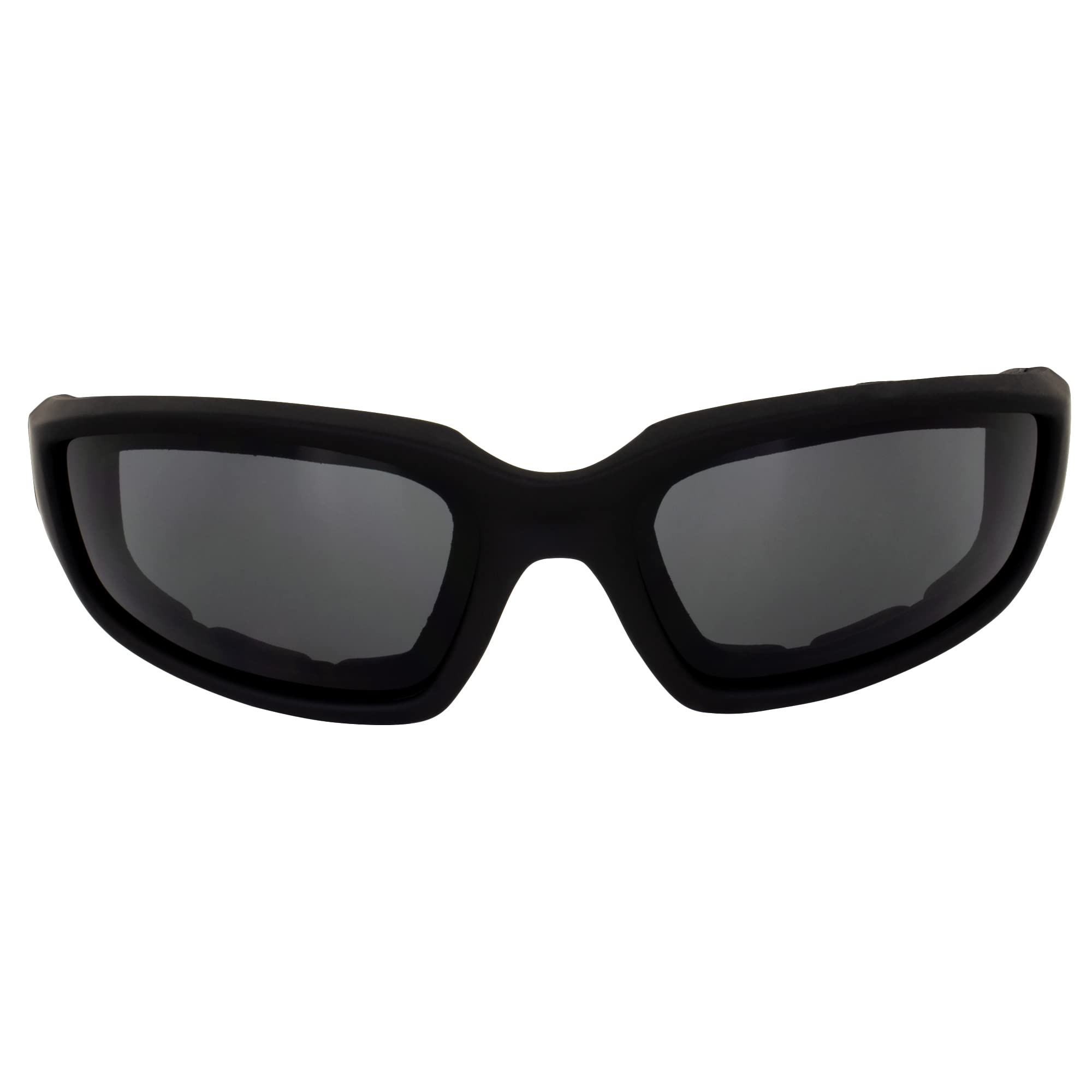 3 Pairs Of Global Vision Kickback Black Foam Padded Motorcycle Riding Sunglasses 1 Clear Lens 1 Smoke Lens And 1 Yellow Lens