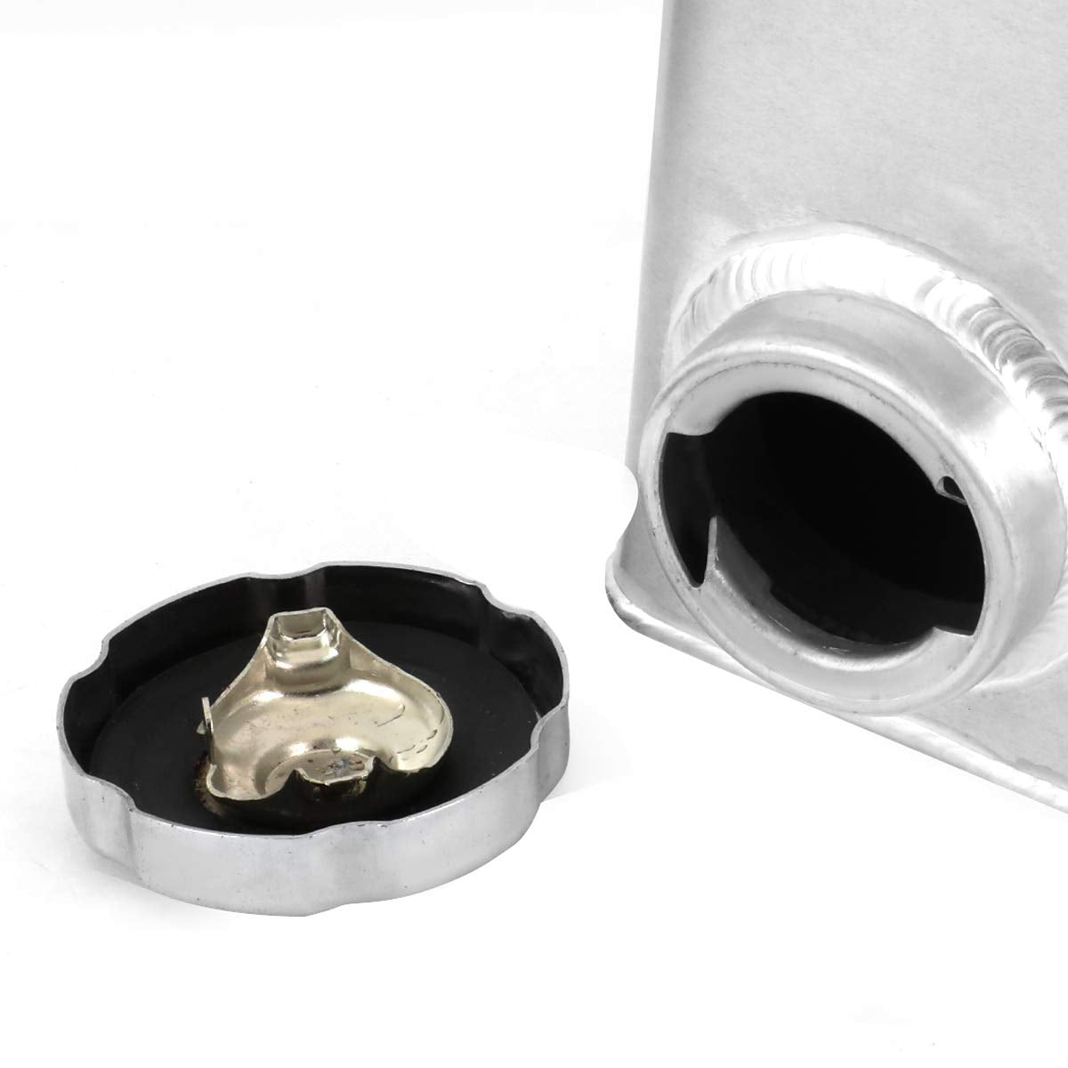 DNA MOTORING Aluminum Coolant Expansion Tank TANK-COL-016 for 82-92 Camaro/Firebird - Metallic Finish
