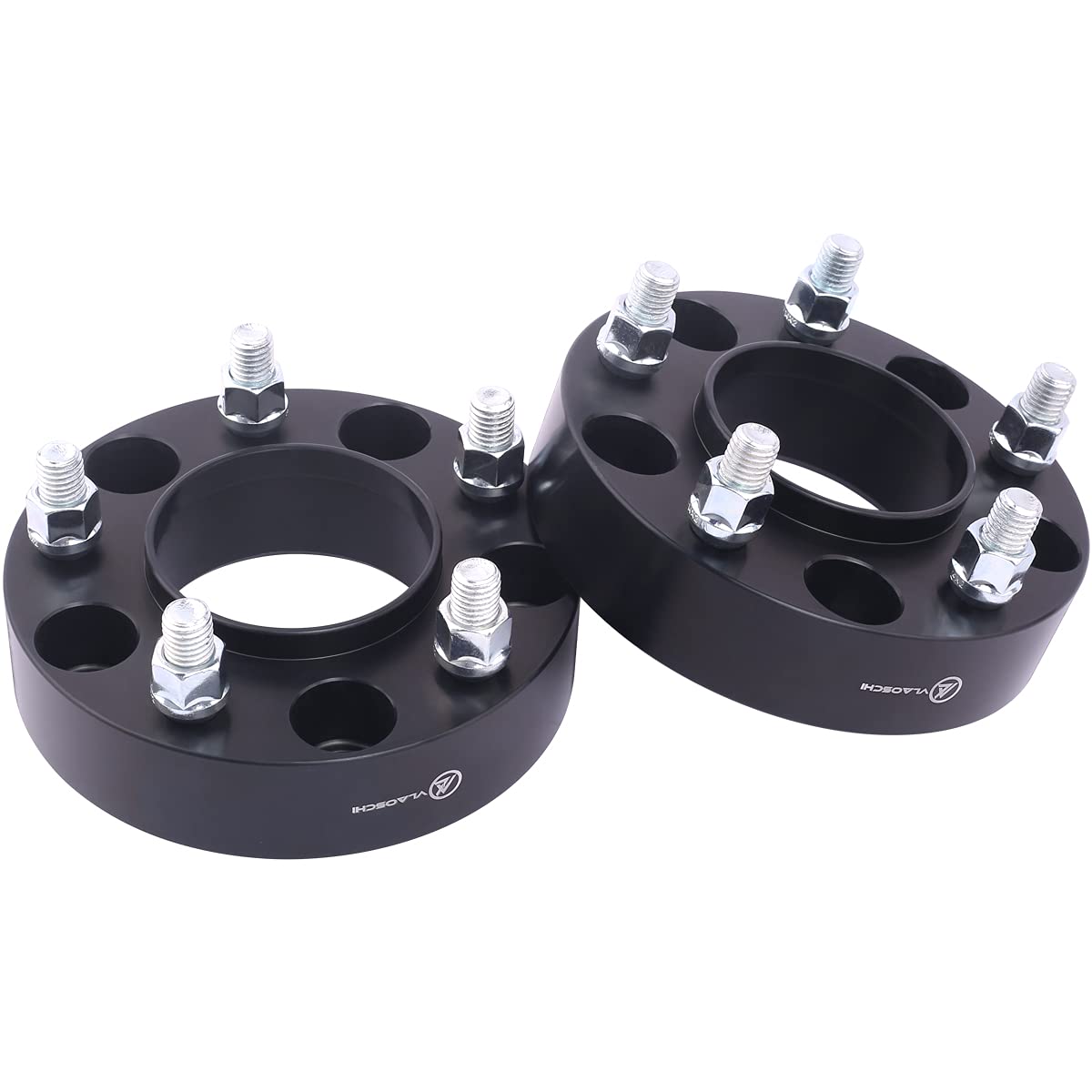 VLAOSCHI Black Forged 5x4.5 Hubcentric Wheel Spacers 1.5 Inch with 14x1.5 Studs 64.1mm Hub Bore Compatible with Tesla for 2017-2