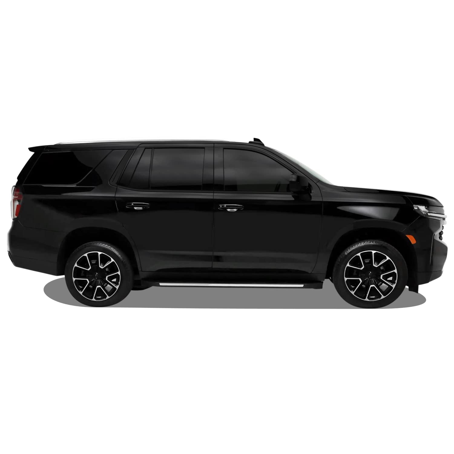 SlickMod Chrome Delete Vinyl Overlay for 2021-2023 Chevy Tahoe, Gloss Black, Model SM-CHE-TAH-2123-WT