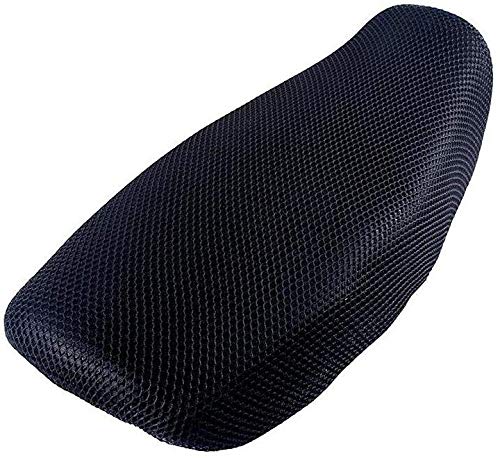 MIZZEO Bike Stretchable Net Seat Cover (Black) Compatible with Vespa SXL 125
