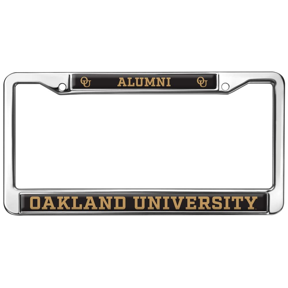 Oakland University Alumni Logo Full Size Standard License Plate Metal Frame