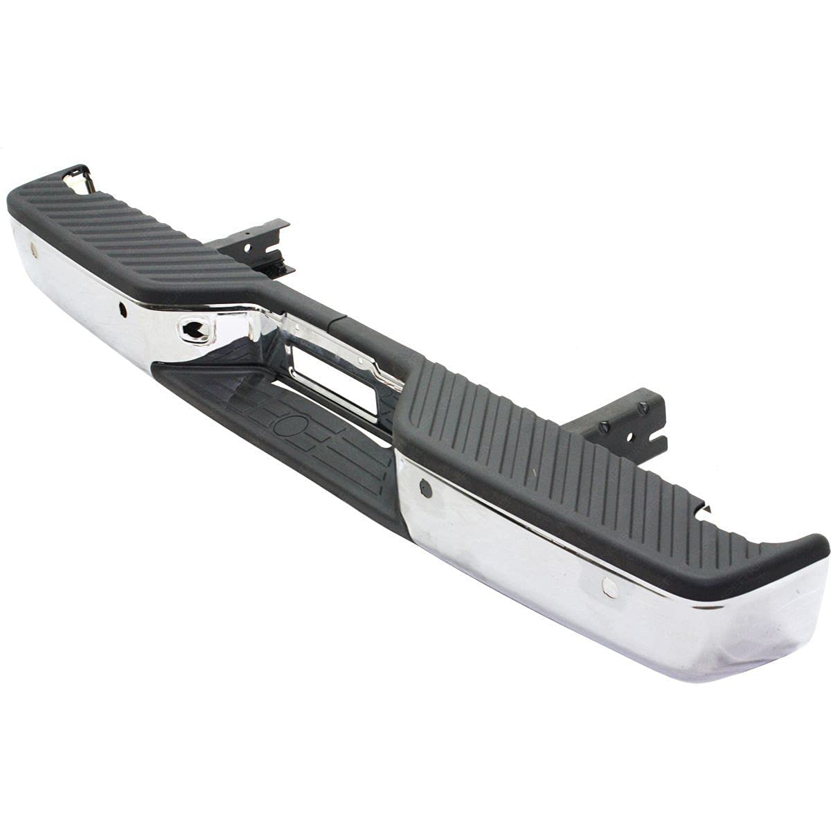 BUMPER-KING Rear Step Bumper Compatible with 2004-2015 Nissan Titan Pickup 04-15 NI1103118 Chrome with Park Assist
