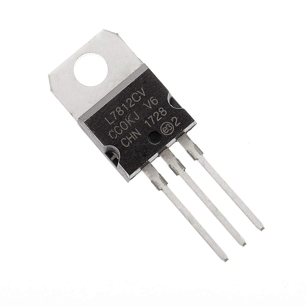 Bridgold 20Pcs L7812Cv L7812 Linear Voltage Regulator Ic Positive Fixed 1 Output 1.5A 12V To-220,3Pin