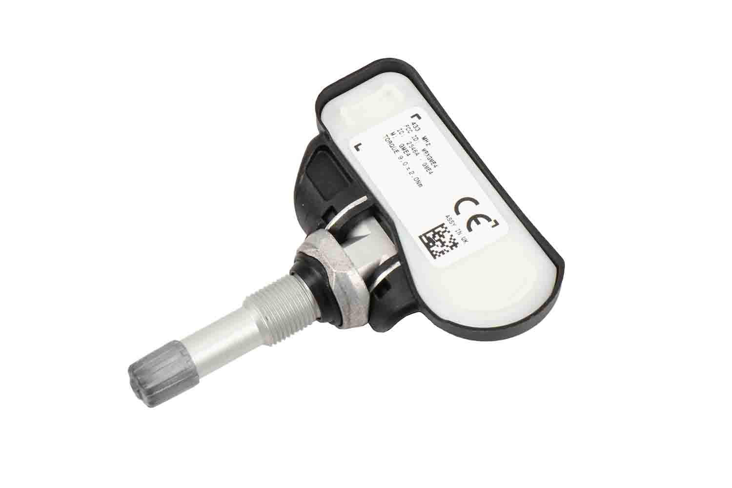 ACDelco Tire Pressure Monitoring System (TPMS) Sensor Kit, Model 13598775, Includes Sensor, Stem, Nut, Washer, Cap, Silver/Black