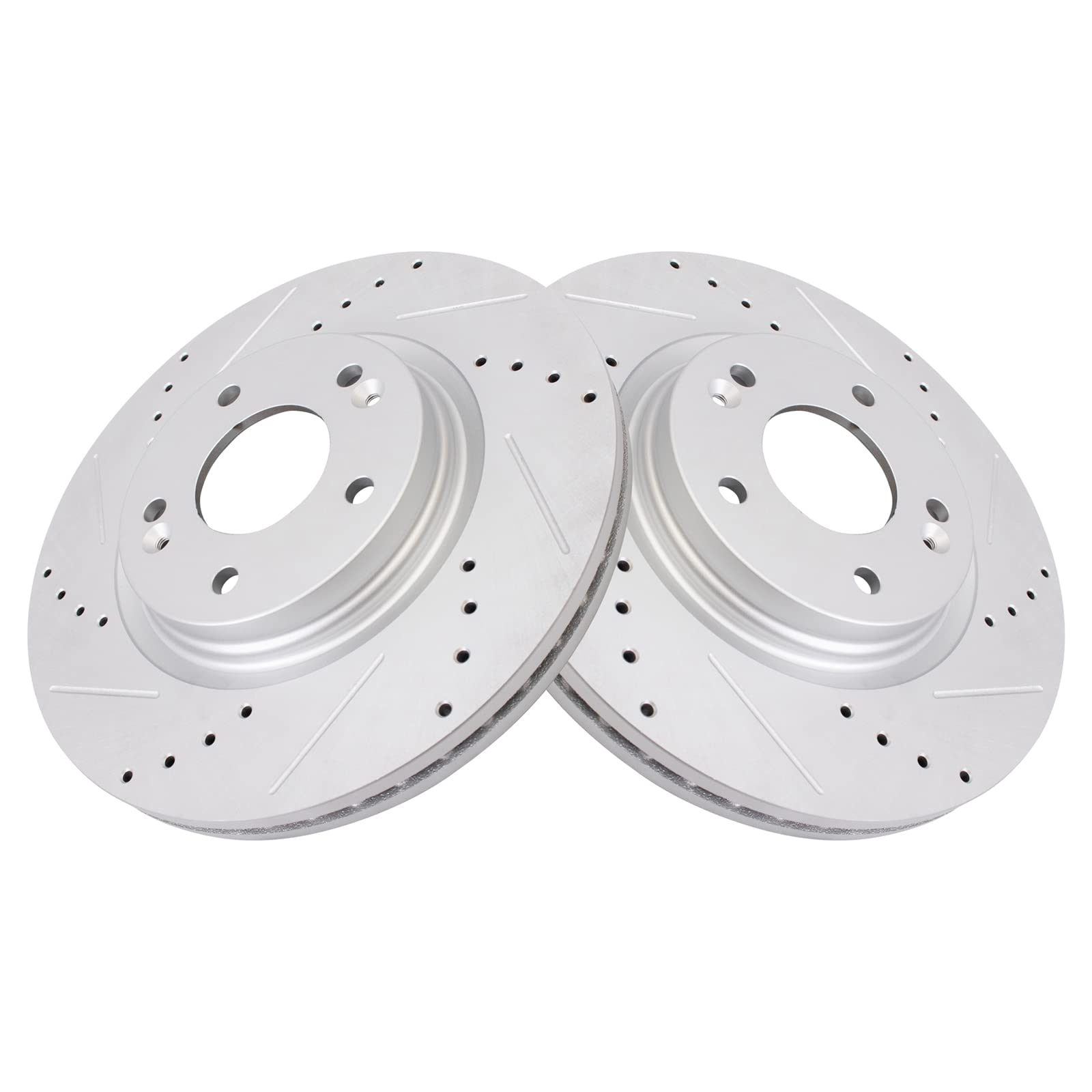 Trq Performance Front Brake Rotor Set Compatible With 2015-2022 Hyundai 2016-2024 Kia