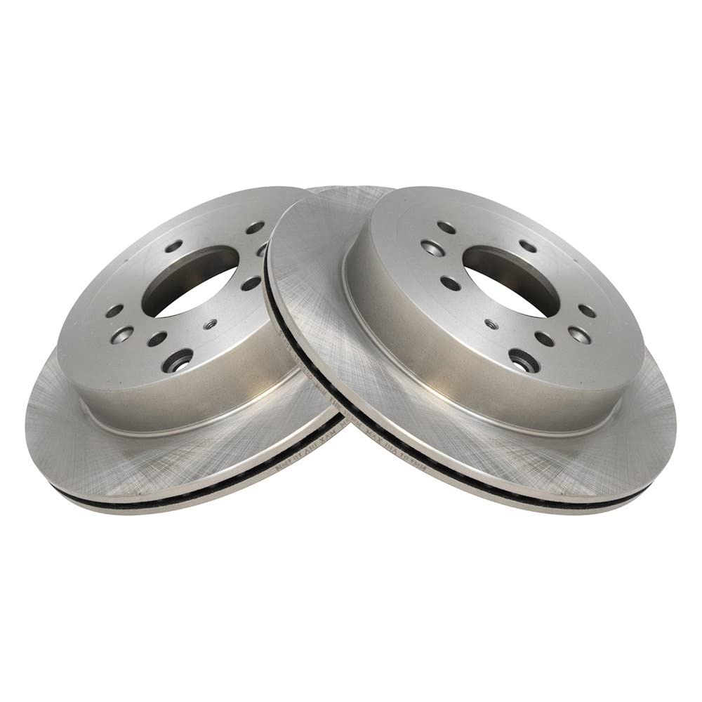 Trq Rear Brake Rotors Set Vented Compatible With 2007-2012 Mazda Cx-7