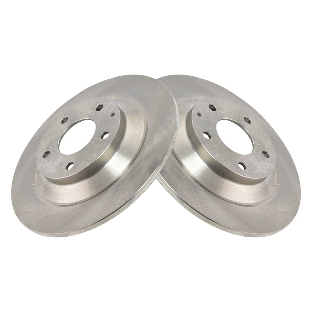 Trq Rear Brake Rotors Set Solid Compatible With 2013-2024 Mazda Cx-5