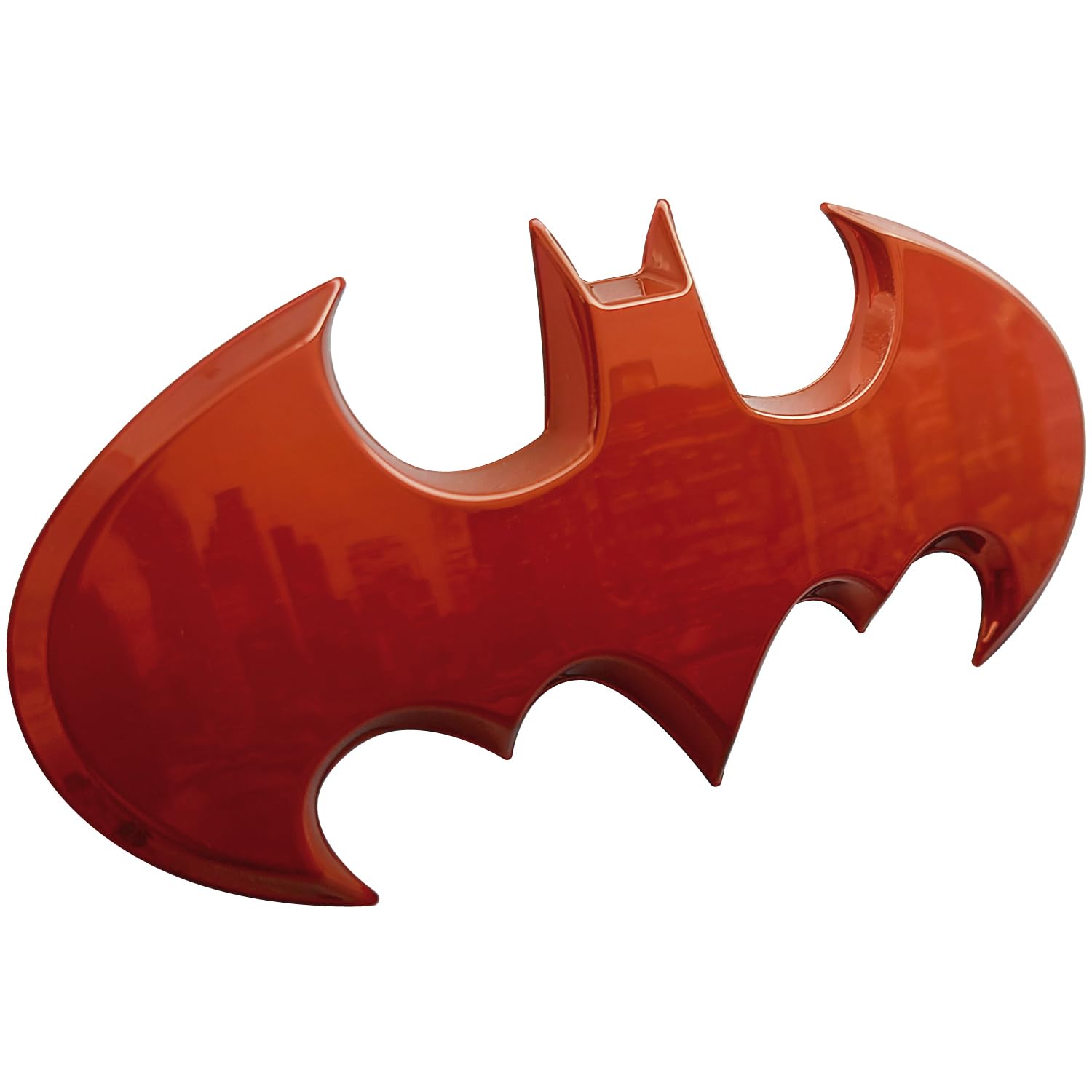 Fan Emblems Batman 3D Car Badge - 1989 Batwing Logo (Red Chrome: 3.8 X 1.8 X 0.2 Inches)