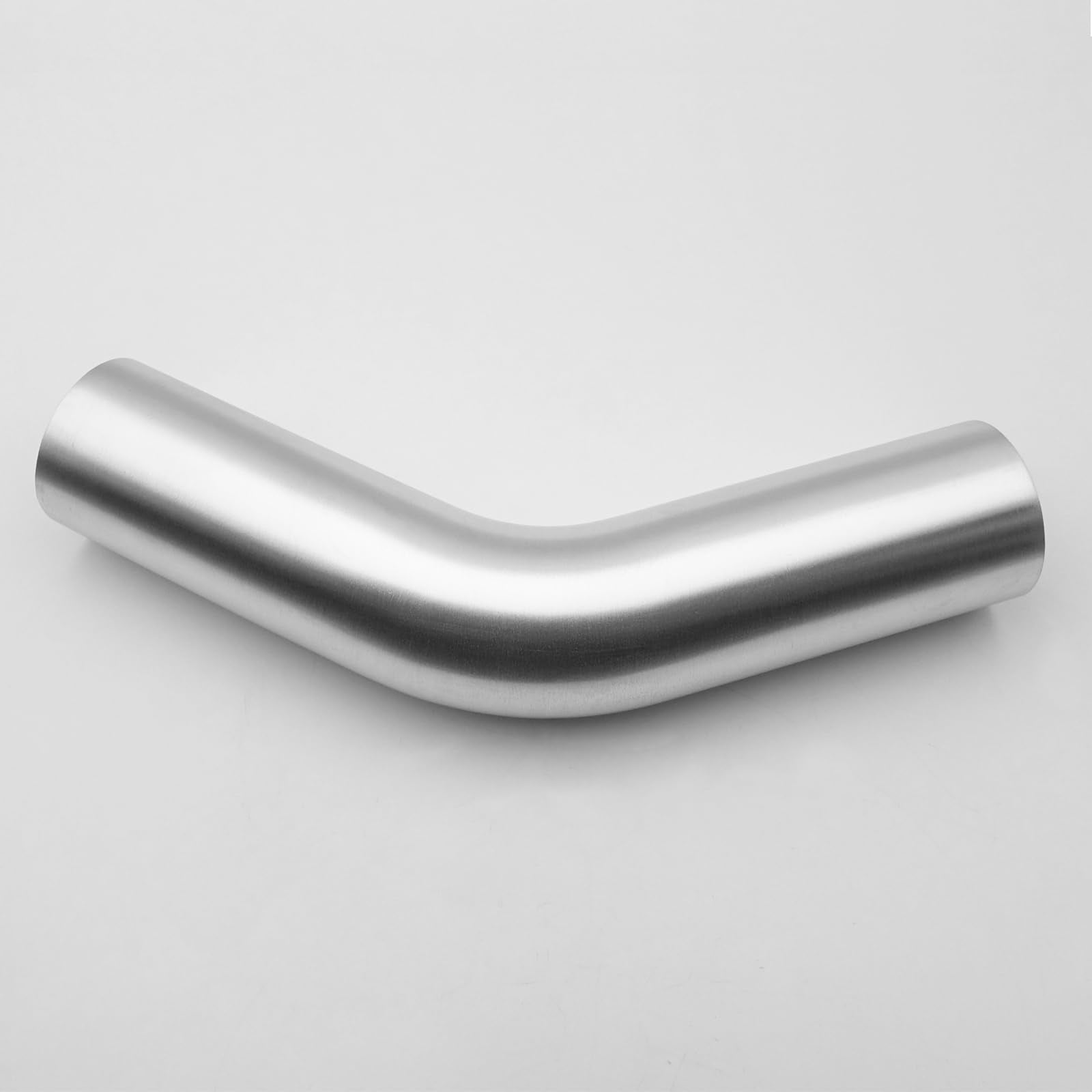 Ac Performance 1.75'' (45Mm) Od 45 Degree Aluminum Elbow Intercooler Pipe Air Intake Tube, 1.5D Radius, Brushed Finish